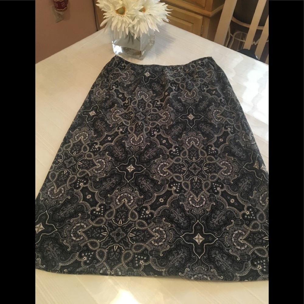 The Limited Paisley Skirt